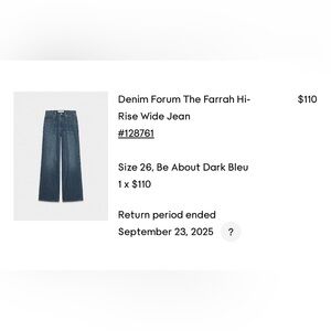 Aritzia Denim Forum Flare Jeans in Deep Blue(Tall)